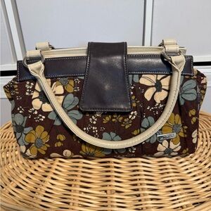 Miche Floral Brown and Cream Women's Bag